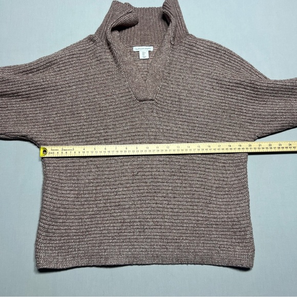 Cupcakes & Cashmere Women’s Tan Cowl Neck Sweater Size Large - Picture 5 of 7